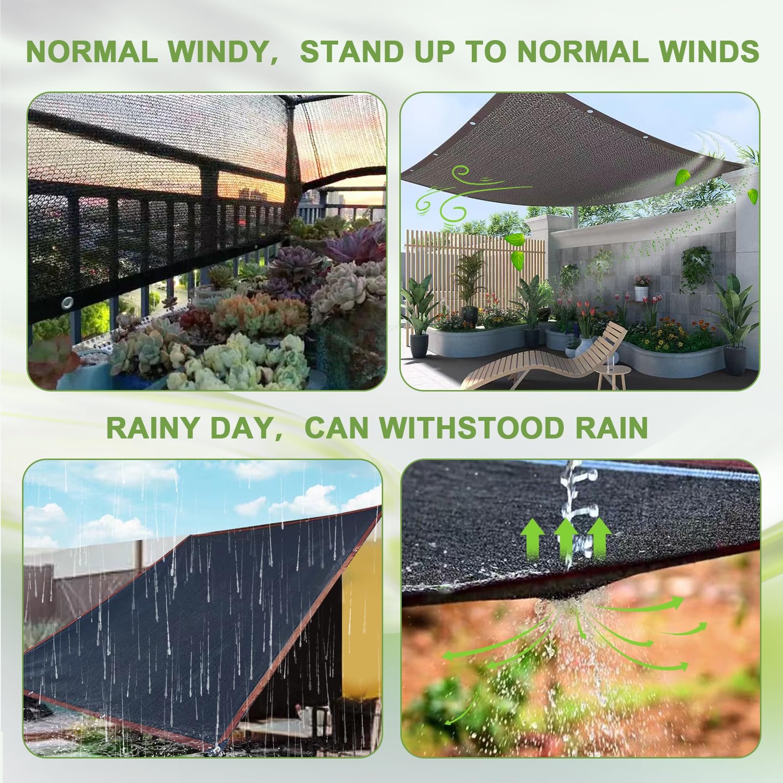 DGSL 40% UV Protection Shade Cloth - 10Ft x 13Ft Greenhouse Cover with Reinforced Grommets | Breathable Mesh Tarp for Pergola, Patio Plants, Chicken Coop & Garden | Outdoor Sun Shade for Backyard, Pool Area & Deck Protection