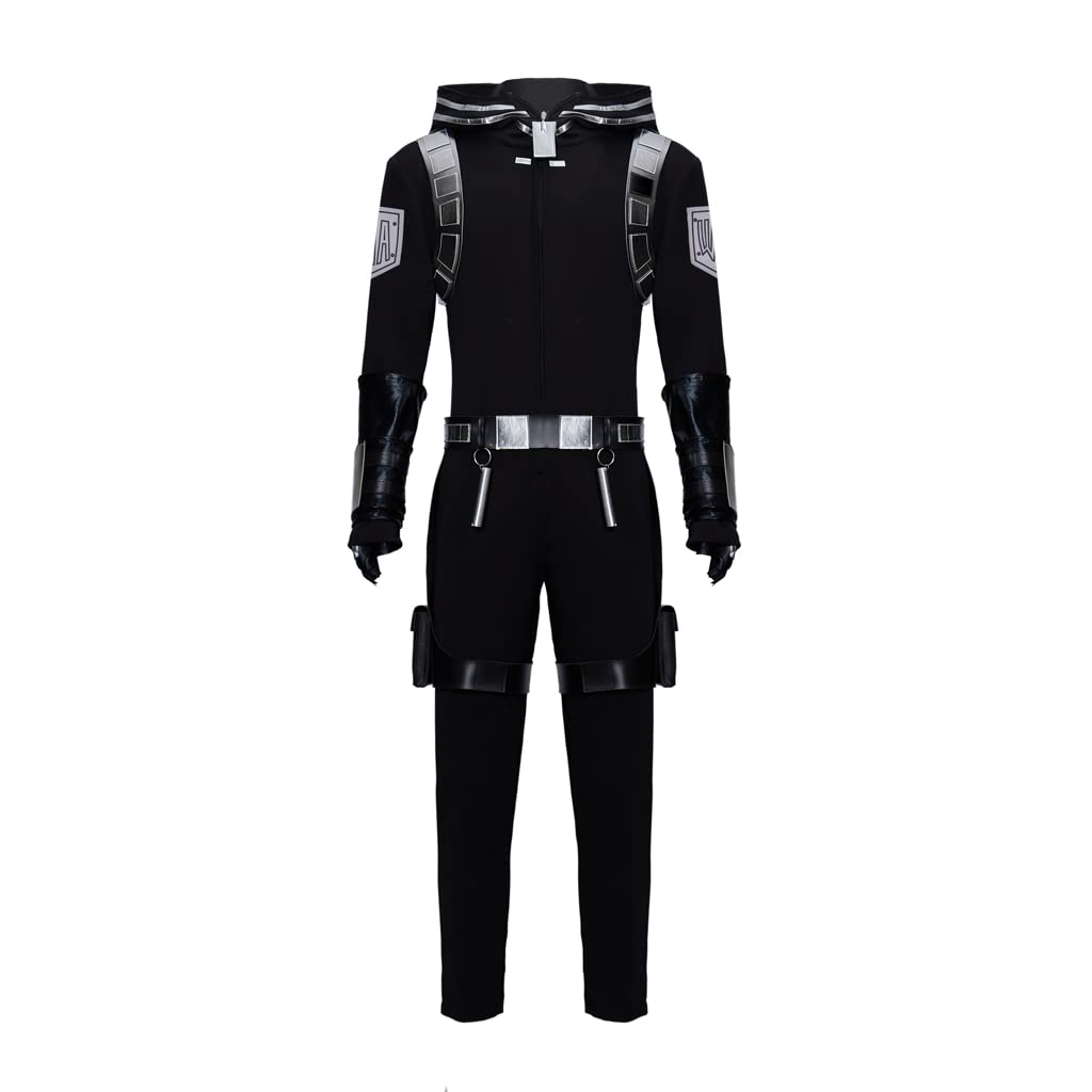 iSHOWcos My Hero Academia World Heroes Mission Cosplay Costume - Black Winter Battle Suit for Anime Conventions & Halloween Cosplay