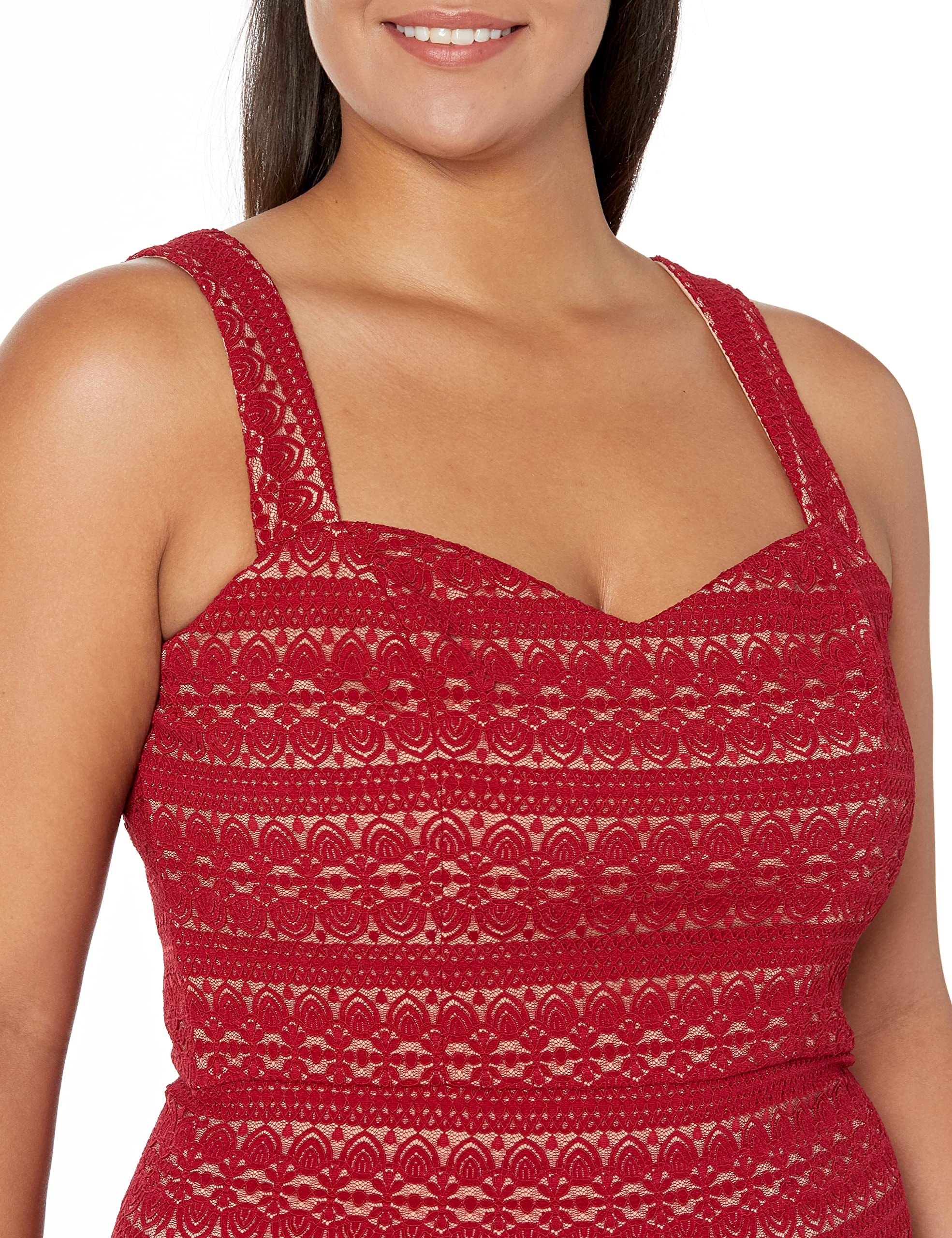 Dress the Population Women's Nicole Sweetheart Neck Bodycon Midi Dress - Elegant Party & Cocktail Dress for Evening Events, Date Night & Special Occasions