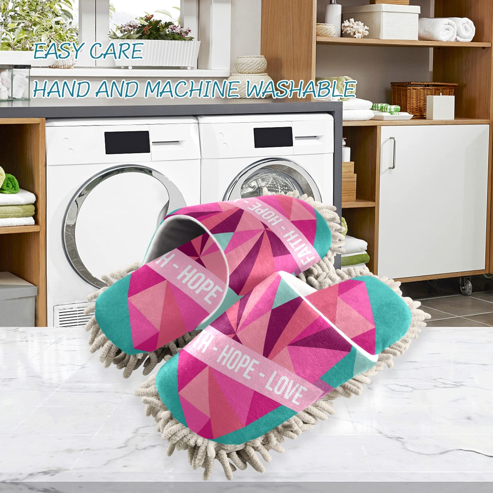 Best Unisex Mop Slippers for Home Cleaning - Soft & Absorbent Spa Dusting Slippers (Size M-L) - Perfect for Housework, Pet Hair Removal & Quick Floor Cleaning
