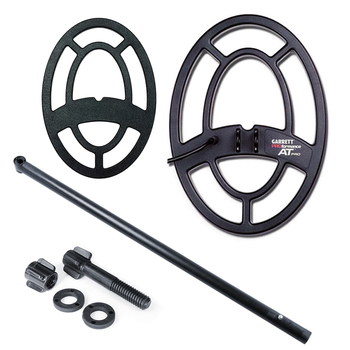 Garrett AT Series 9 x 12 PROformance Waterproof Metal Detector Search Coil with Cover, Lower Rod & Hardware - Perfect for Beach Hunting, Gold Prospecting & Treasure Hunting
