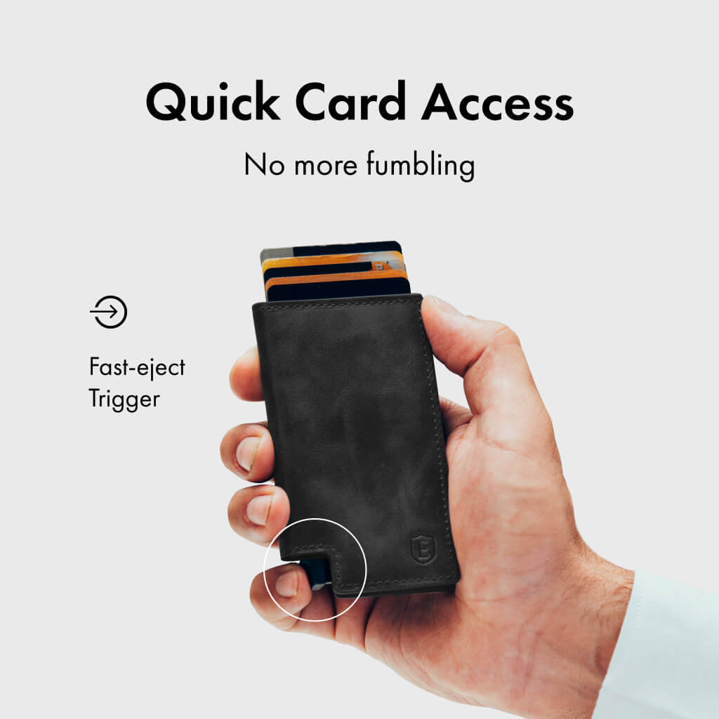 Ekster Smart Wallet for Men - RFID Blocking Slim Minimalist Front Pocket Wallet with Money Clip | Perfect for Travel, Business & Everyday Carry