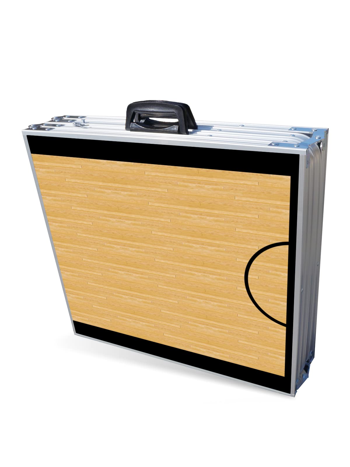 PARTYPONG 8-Foot Folding Beer Pong Table with Basketball Court Design - Portable Party Game Table for Outdoor Gatherings, Tailgates & College Events