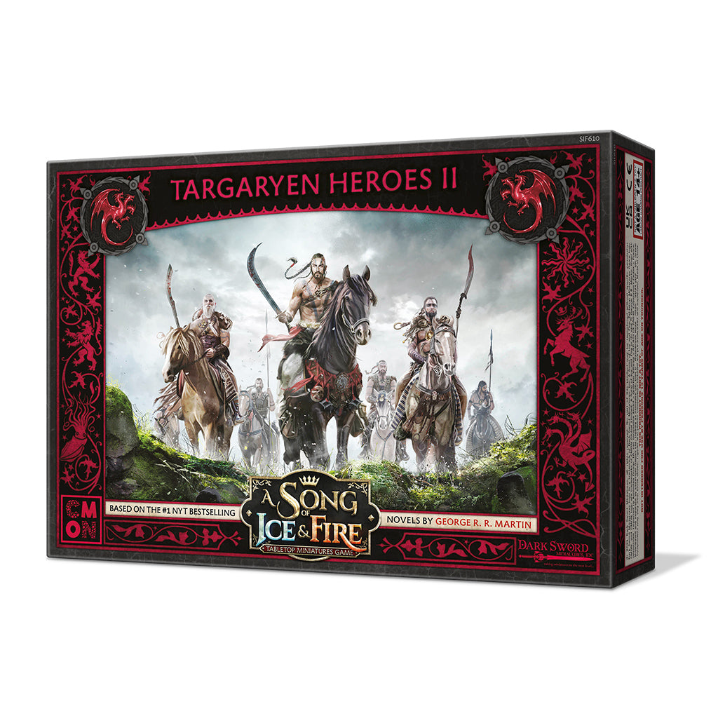Game of Thrones Targaryen Heroes 2 Collectible Figurine Set - Daenerys & Jon Snow Action Figures for Display & GOT Fans - Perfect for Home Decor, Office Display & Gift for Fantasy Lovers