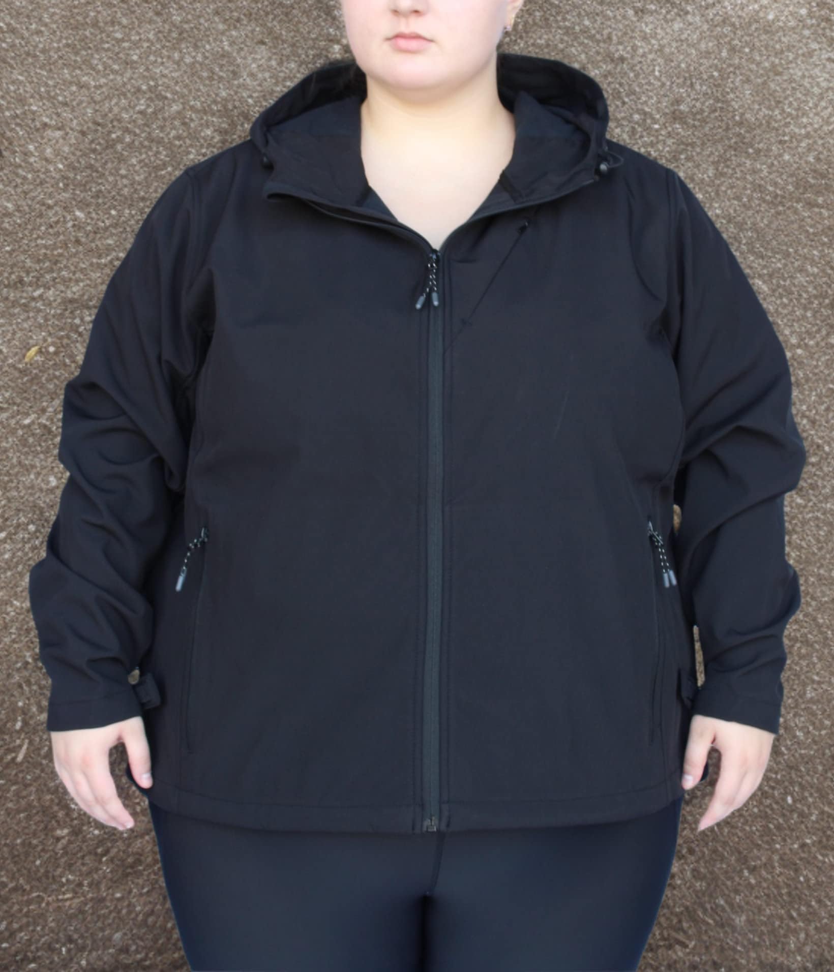 Women's Plus Size Soft Shell Jacket 1X-6X - Micro Fleece Lined Waterproof Windbreaker for Hiking, Camping & Outdoor Activities in Spring & Fall
