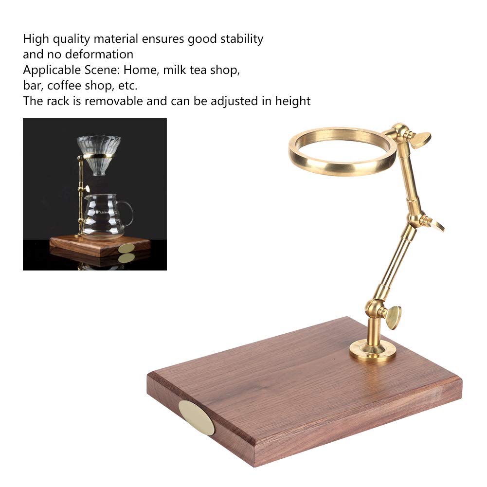 Stainless Steel Coffee Filter Stand - Removable Pour Over Dripper Holder for V60, Chemex & Kalita Wave Coffee Makers | Perfect for Home Brewing, Camping & Office Use