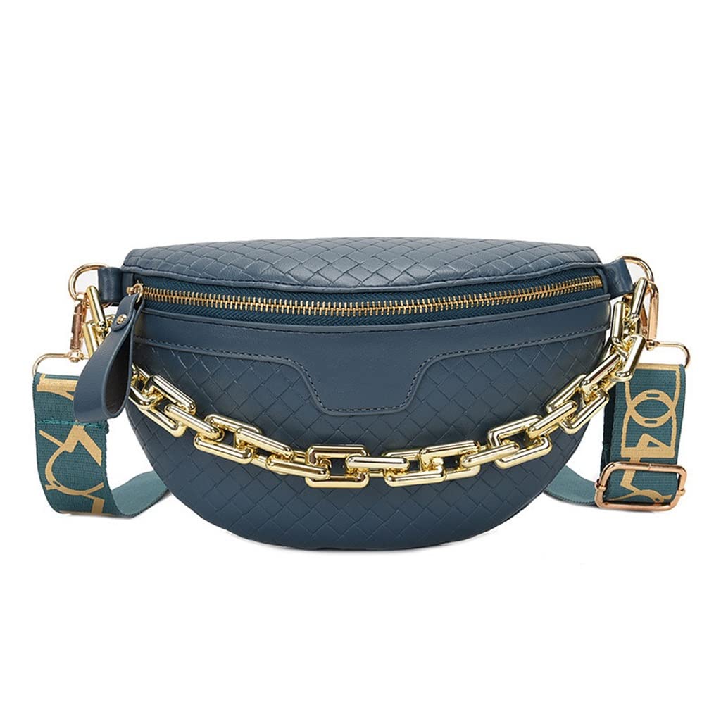 Women's Fashion Shoulder Bag with Thick Chain - Crossbody Chest Belt Bag for Women, One Size (Color A) - Perfect for Travel, Shopping, and Daily Use