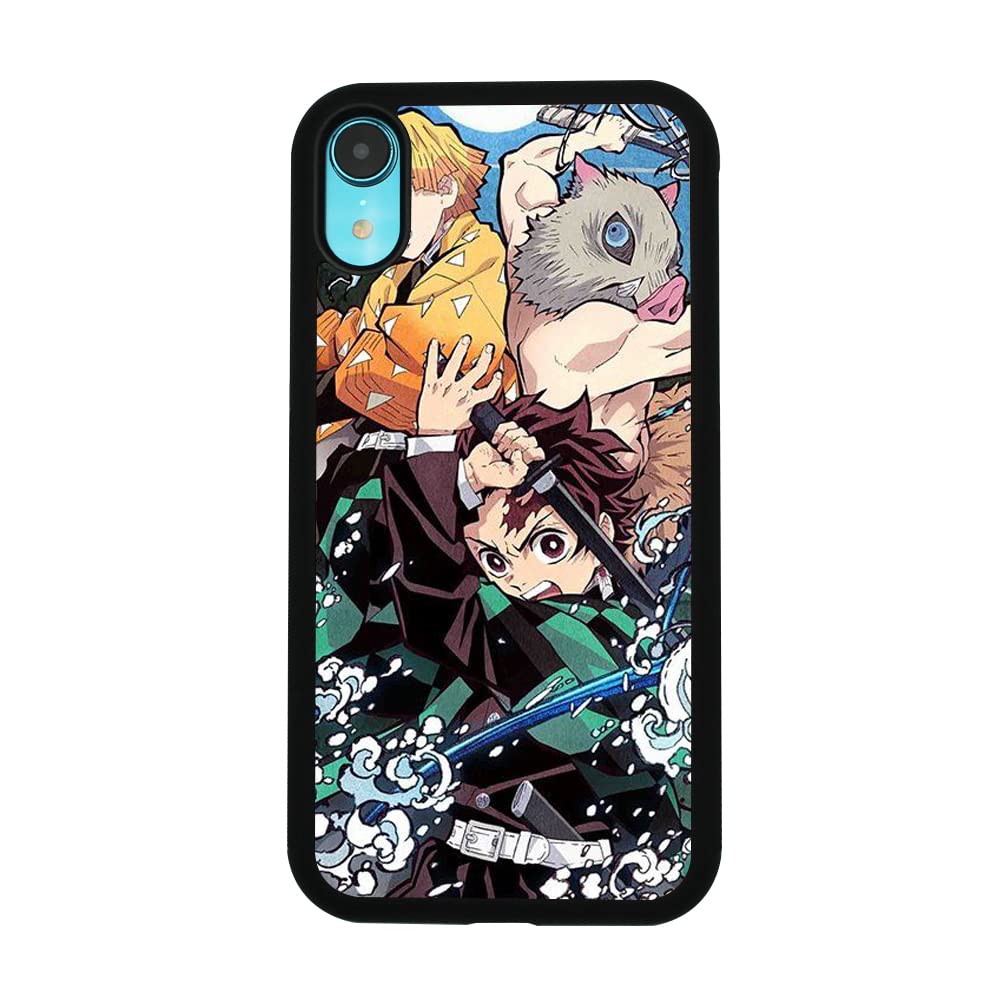 Demon Slayer Anime Phone Case for iPhone XR - Shockproof Soft Silicone TPU Protective Cover - Perfect for Fans, Cosplay & Daily Use