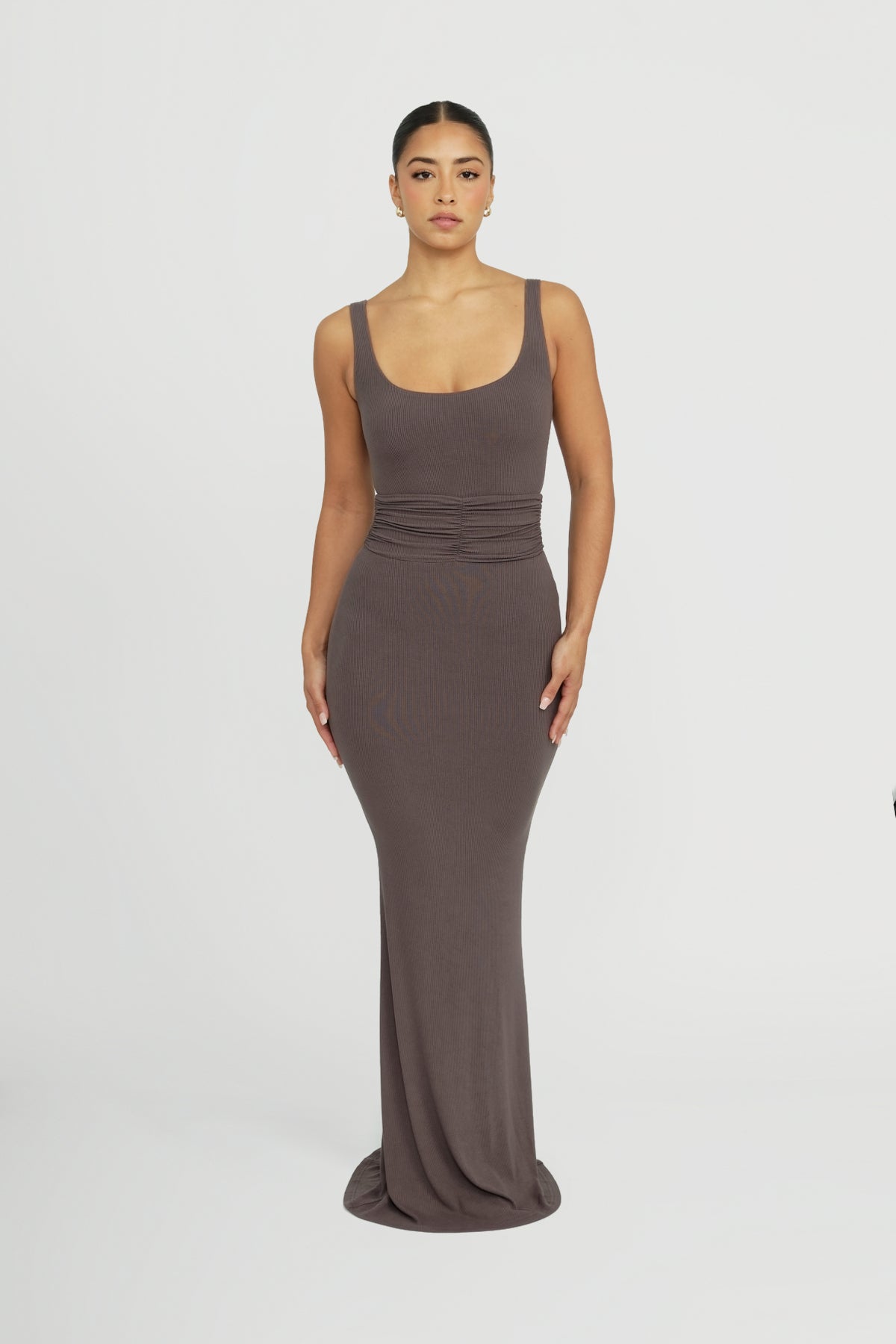 Roxi Maxi Dress in Ash - Elegant Long Flowy Summer Dress for Women | Perfect for Beach, Vacation, and Casual Outings