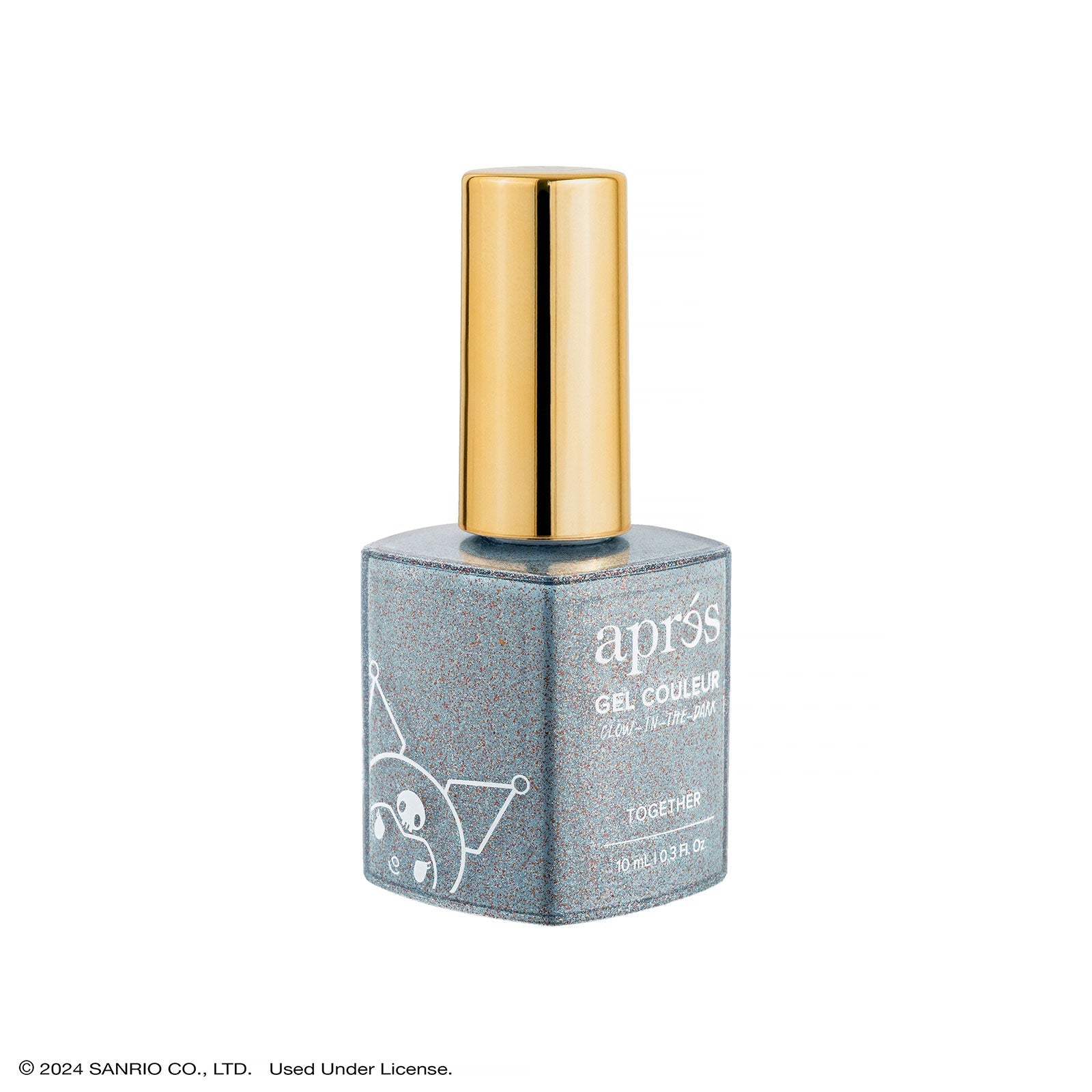 Apres Kuromi Flash Glitter Gel Polish - Long Lasting Nail Color with Sparkle for Manicure & Pedicure | Perfect for Parties, Holidays & Special Occasions