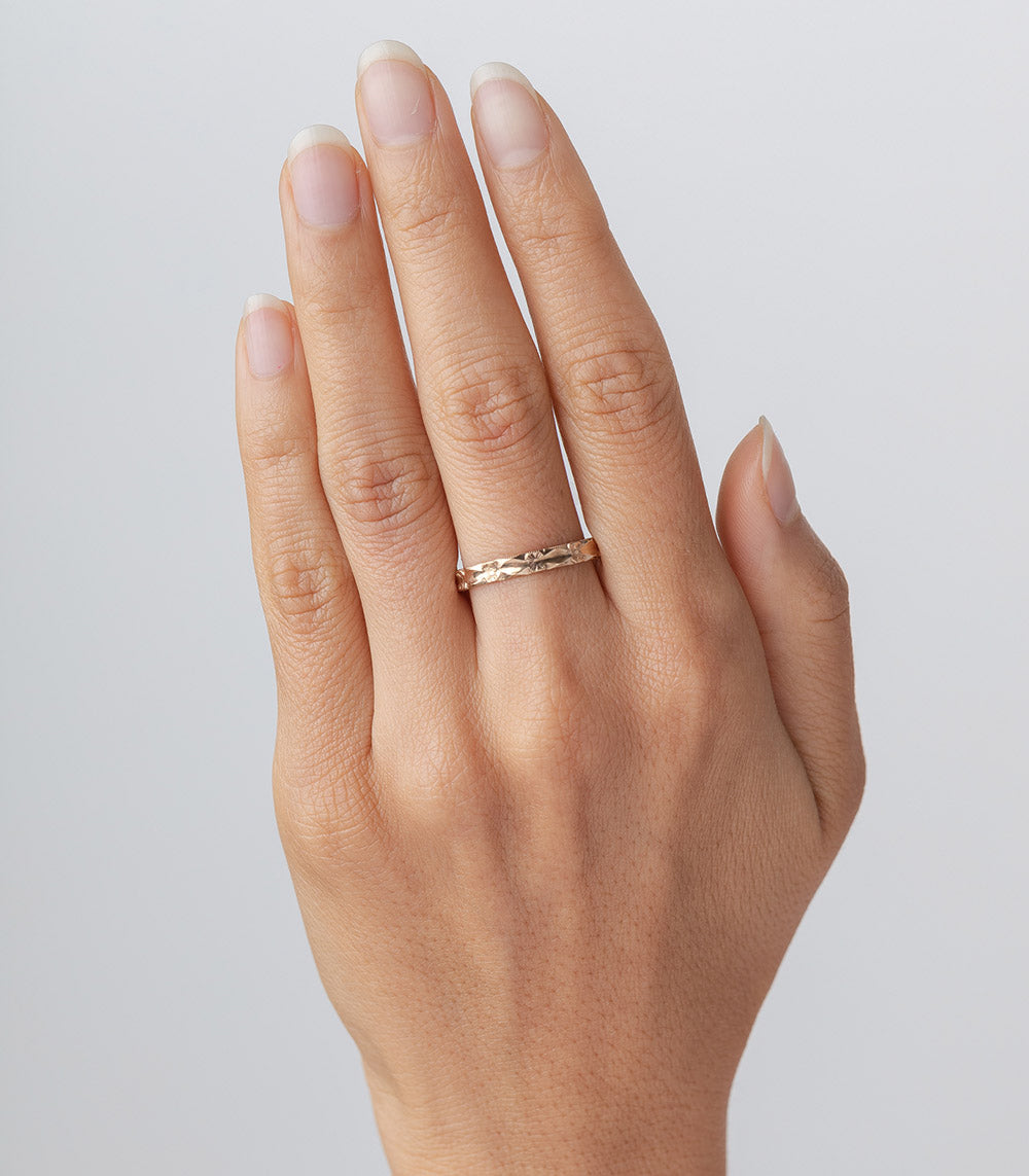 Orange Blossom Stacking Rings Set - Dainty Floral Stackable Bands for Women, Gold & Silver Layering Rings - Perfect for Everyday Wear, Gift Giving & Special Occasions