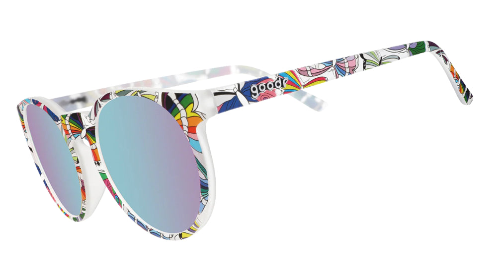 Goodr Pride 2024 Sunglasses - Trendy LGBTQ+ Rainbow Aviators for Running, Cycling & Outdoor Activities - UV Protection Polarized Sports Shades for Men & Women