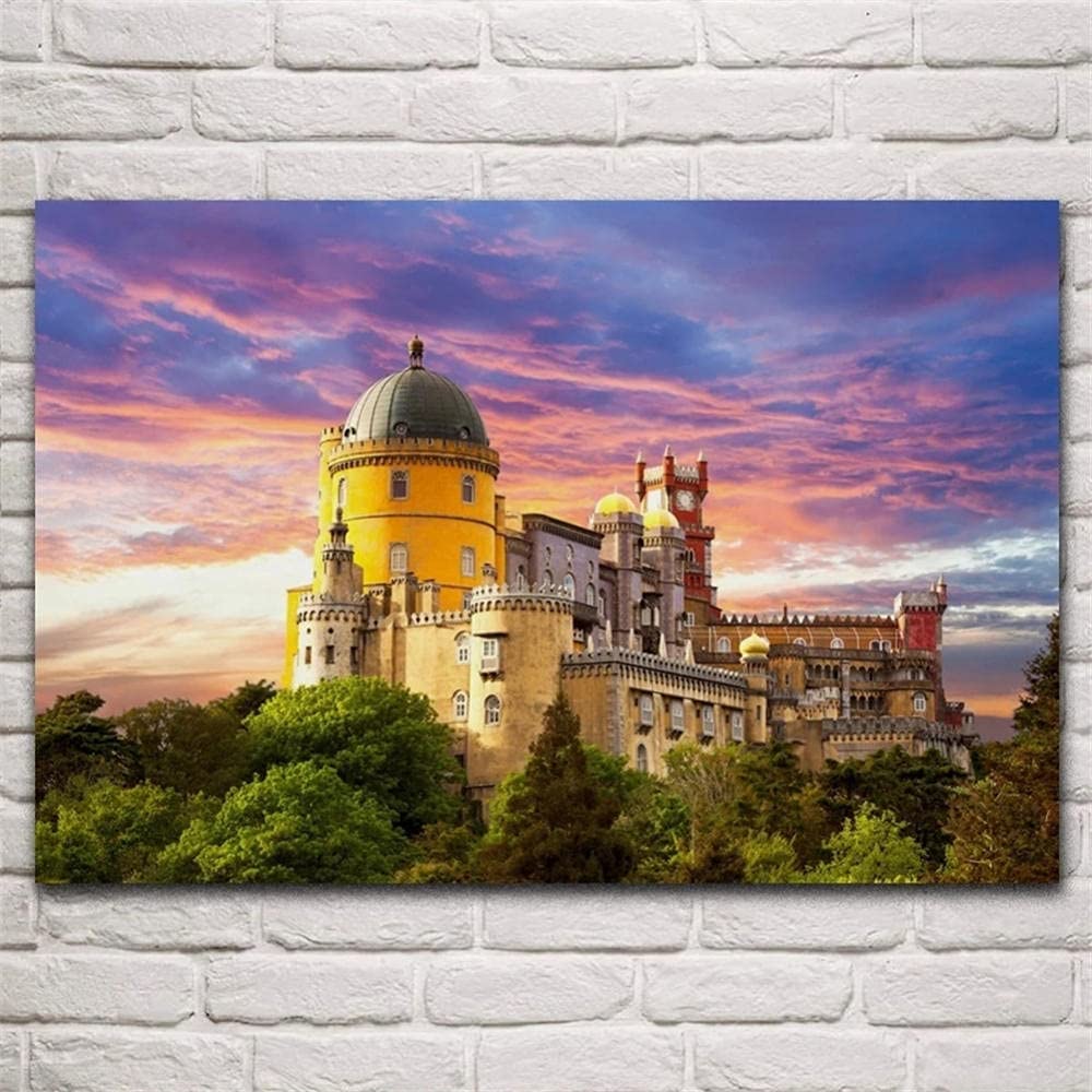 5D Diamond Painting Kit - Pena Palace Full Square Drill DIY Diamond Embroidery with Crystal Rhinestones for Adults (80x120cm/32x48in) | Home Wall Decor, Relaxing Art Craft Gift for Stress Relief & Creative Hobby