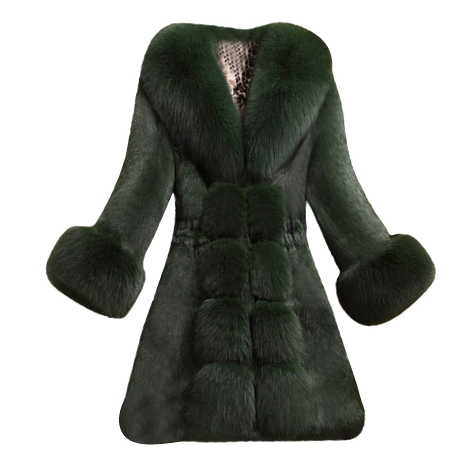 2022 Women's Winter Coat - Fashion Long Sleeve Lapel Zip Up Faux Shearling Shaggy Oversized Jacket for Warm Winter | Cozy Outerwear for Cold Weather, Street Style & Daily Commute