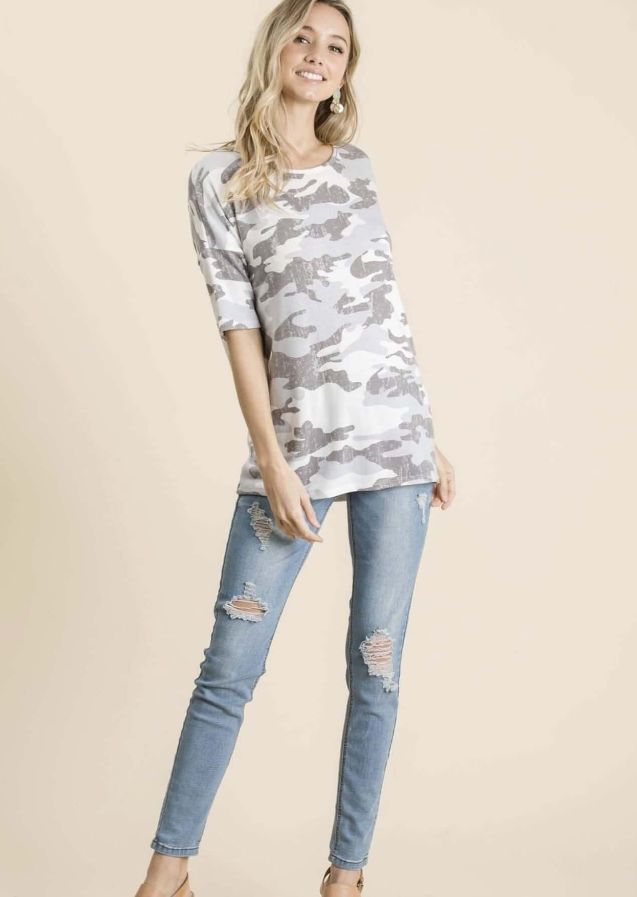 Men's Casual Soft Camo T-Shirt - Comfortable & Stylish Military Print Tee for Everyday Wear & Outdoor Activities