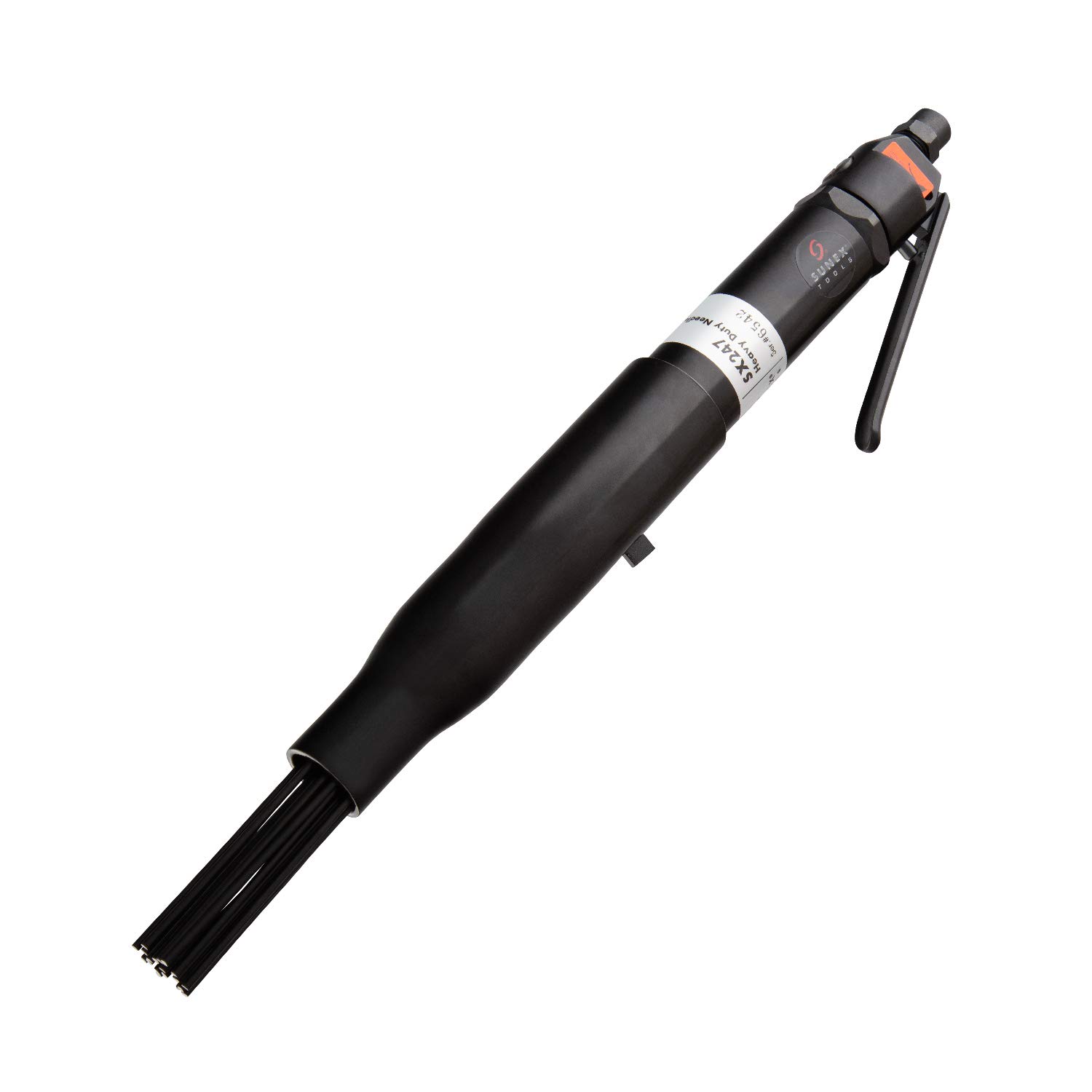 SUNEX TOOLS SX247 Heavy Duty Air Needle Scaler - Professional Pneumatic Rust & Paint Remover for Metal, Concrete & Weld Cleaning - Ideal for Automotive, Construction & Industrial Surface Preparation