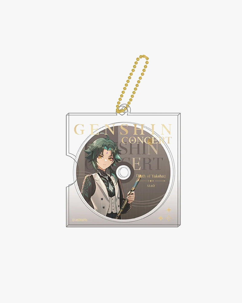 Genshin Impact© Melodies of an Endless Journey CD Style Keychain - Anime Game Collectible Accessory for Backpacks, Keys & Cosplay