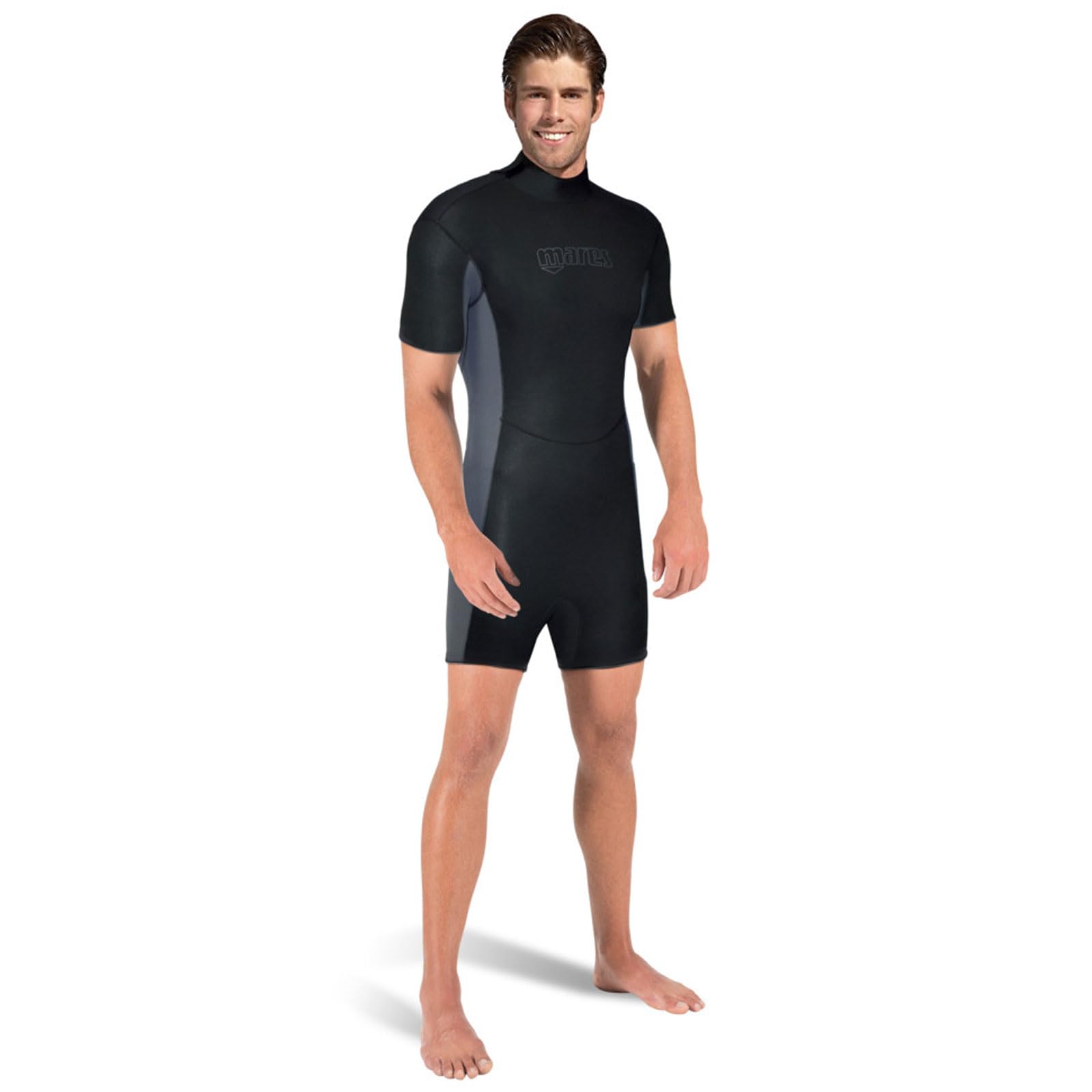 Mares Men's M-Flex 2.5mm Neoprene Shorty Wetsuit - Warm Water Scuba Diving Suit for Snorkeling, Spearfishing & Water Sports | Comfortable One-Piece Design for Tropical Diving
