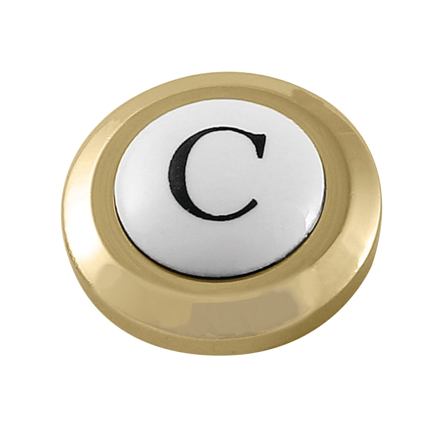 AEHICX2C Cold Handle Index Button - Premium Polished Brass for Cabinet & Furniture Hardware | Perfect for Kitchen, Bathroom & Office Drawers