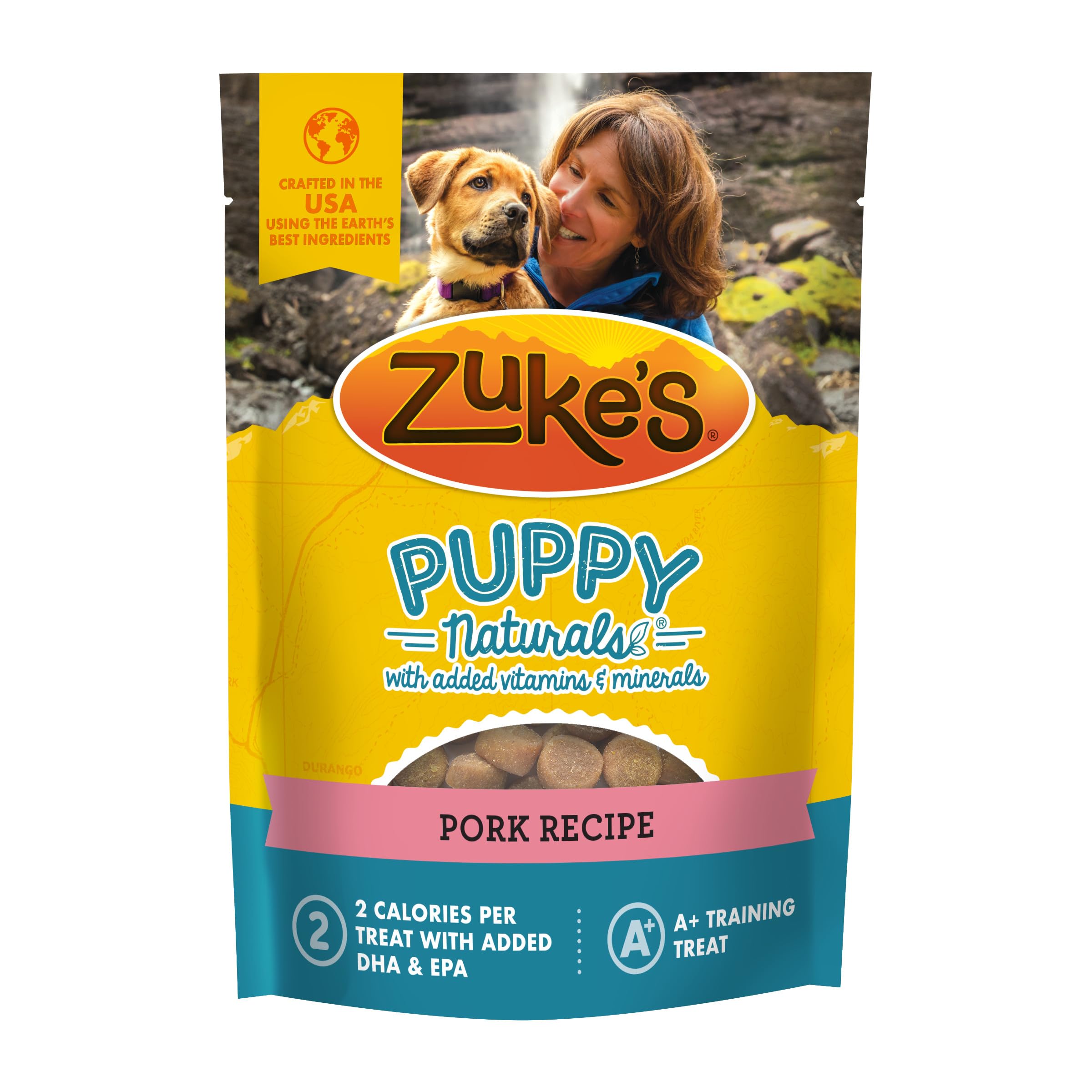 Zuke's Puppy Naturals Soft Training Treats - Natural Dog Treats with Pork Recipe, 5 oz Bag - Perfect for Puppy Training, Rewards & Positive Reinforcement