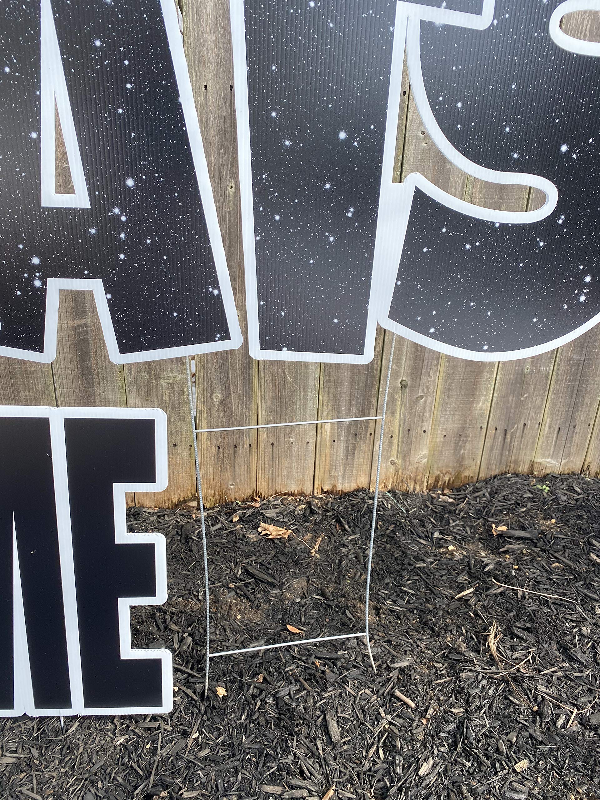 Personalized Class of 2021 Graduation Yard Sign with Metal Stakes - Custom Name Lawn Decor for High School & College Graduation Parties