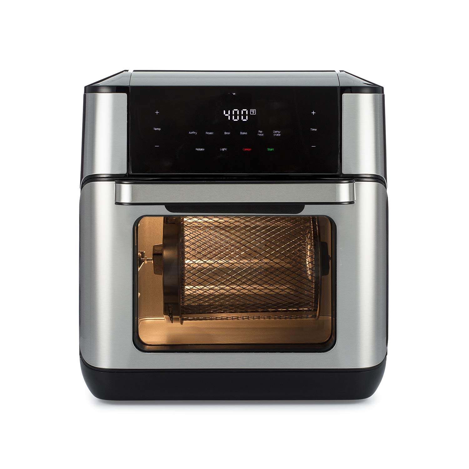 10 QT 7-in-1 Air Fryer Oven Combo with Rotisserie - Stainless Steel Toaster Oven for Baking, Roasting, Broiling & Dehydrating - Perfect for Family Meals, Reheating & Gifts (Mom/Wife) - Fast, Versatile & Space-Saving Kitchen Appliance - Ideal for Home Cooking, Meal Prep & Healthy Eating