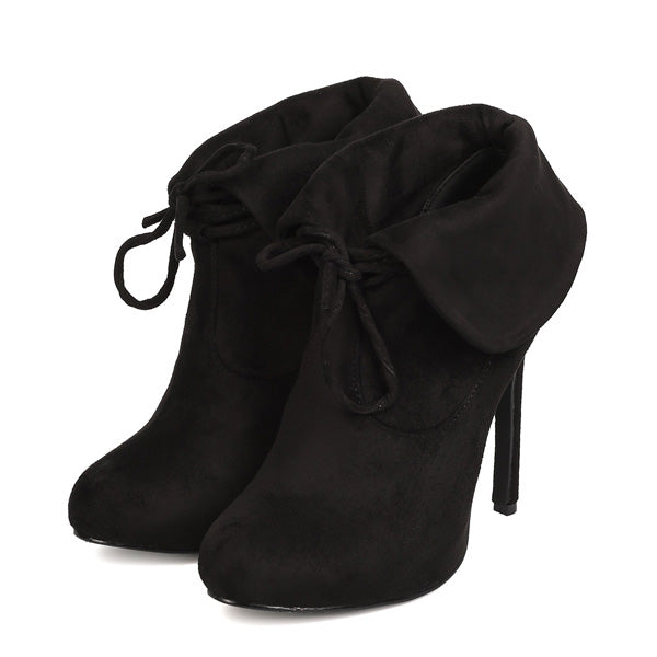 Faye Bootie Women's Black Ankle Boots - Stylish & Comfortable for Casual Outfits, Work, and Night Out
