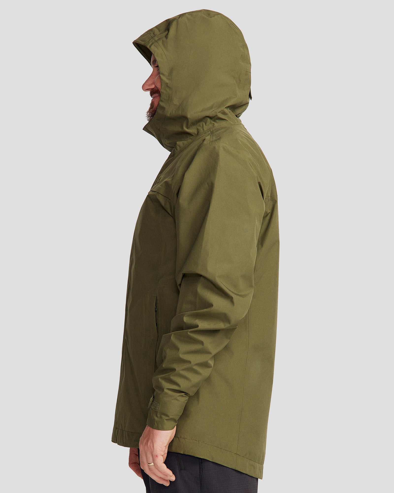 Men's Bealey 2L GORE-TEX® Waterproof Rain Jacket - Light Moss Green | Windproof & Breathable Outdoor Shell for Hiking, Camping & Travel