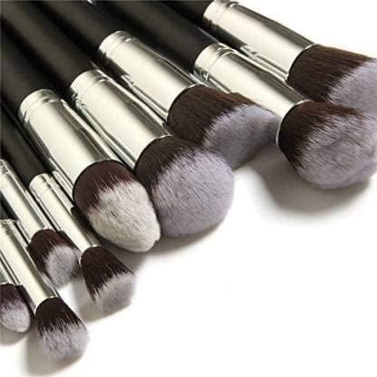 Professional 10-Piece Makeup Brush Set by M.S TRADERS - Foundation, Blending, Blush, Eyeliner & Powder Brushes for Flawless Makeup Application | Perfect for Daily Beauty Routine & Professional Makeup Artists