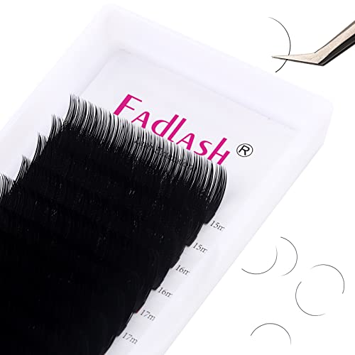 Premium 0.15 D Curl Classic Eyelash Extensions - 15-20mm Mixed Length Black Matte Lashes for Natural Volume | Perfect for Salon Professionals & DIY Lash Enthusiasts | Great for Weddings, Parties & Everyday Glam