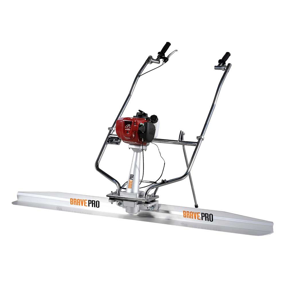 Honda GX35 Powered Brave Finishing Screed - Professional Concrete Leveling Tool for Smooth Floors & Driveways - Perfect for Construction, DIY Projects & Home Renovations