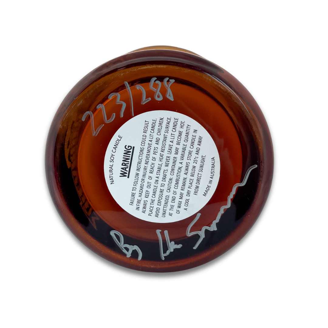 Premium Limited Edition Tobacco & Vanilla Scented Candle 550g - Handmade Soy Wax for Home, Office & Romantic Ambiance
