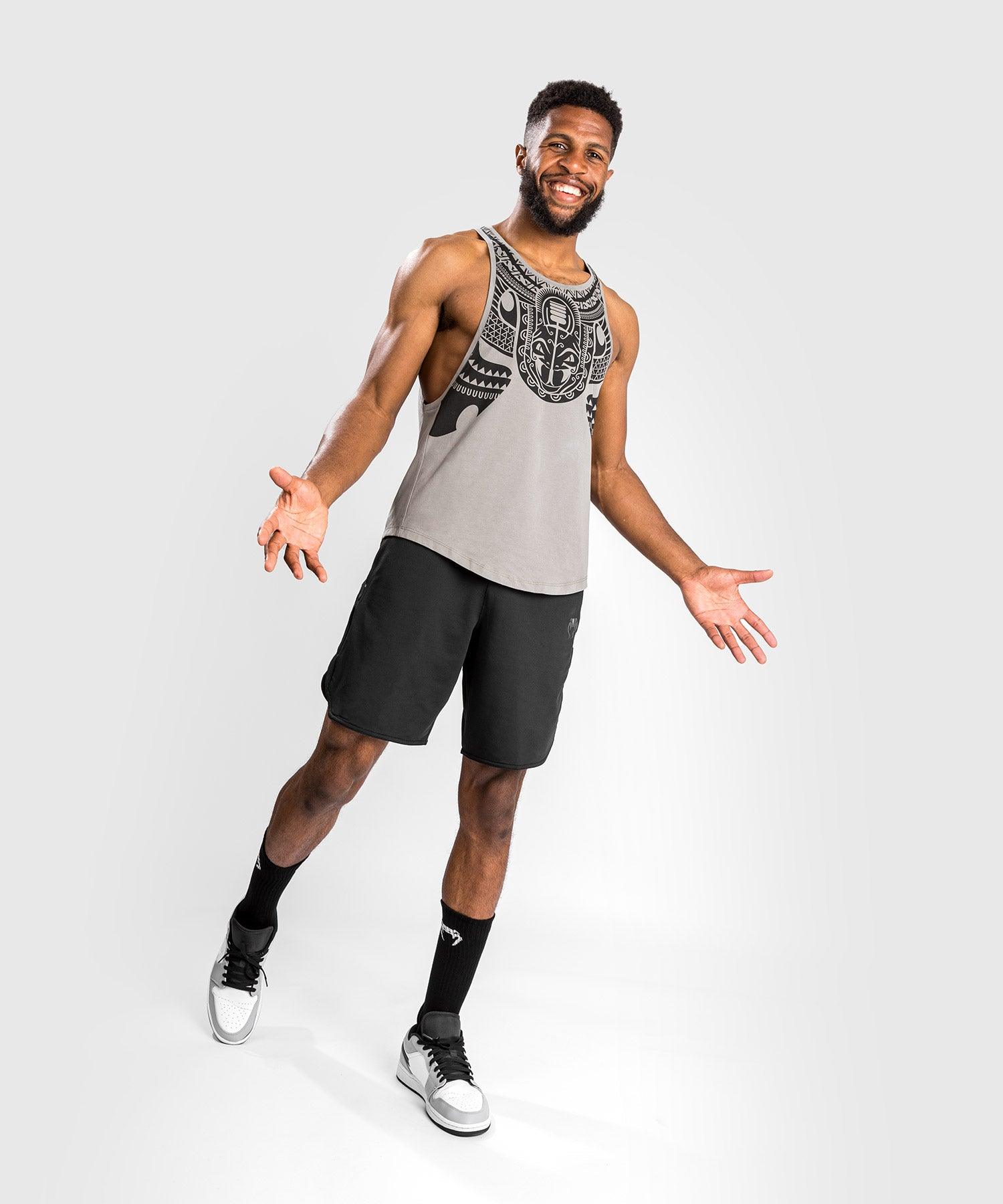 Venum Nakahi Tank Top for Men - Breathable & Lightweight Grey Workout Shirt for MMA, Gym & Training