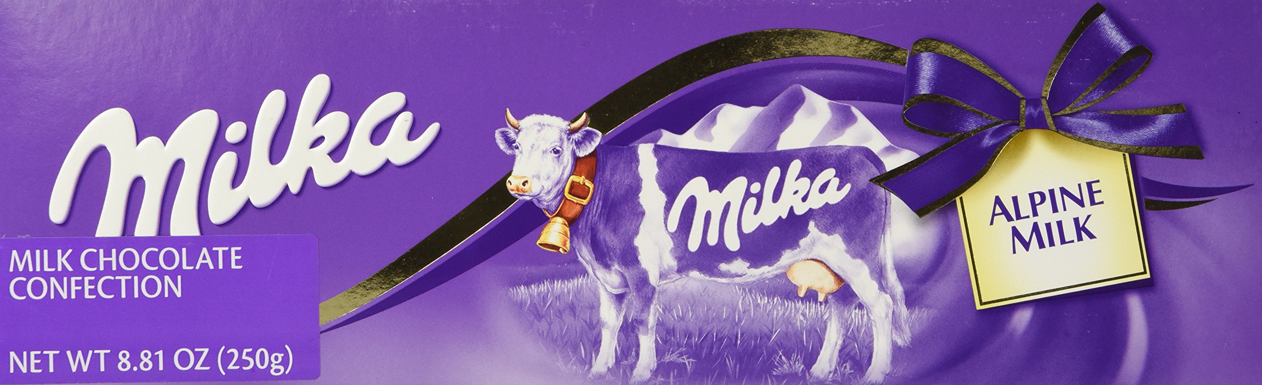Milka Alpine Milk Chocolate Bar 270g - Creamy Swiss Chocolate with Whole Milk - Perfect for Gifts, Snacking & Baking (Pack of 1)