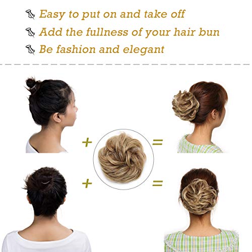 Messy Bun Hair Extension for Curly Hair - Clip-in Updo Hairpiece for Women | Perfect for Weddings, Parties & Everyday Styling