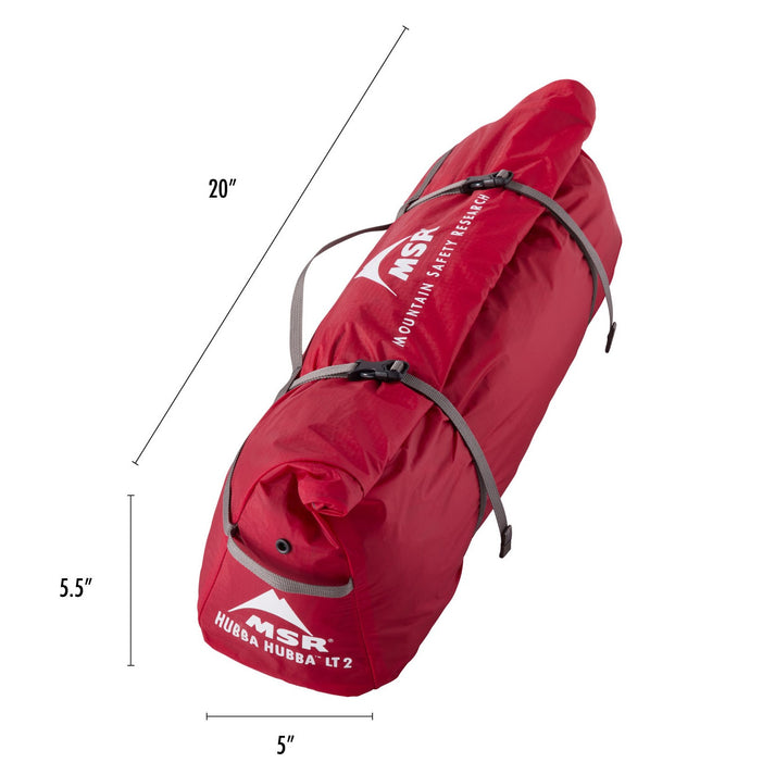 MSR Hubba Hubba LT 2-Person Lightweight Backpacking Tent - Ultralight for Hiking, Camping & Outdoor Adventures