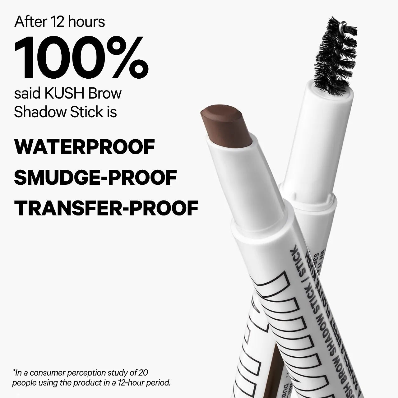MILK MAKEUP KUSH Brow Shadow Stick - Waterproof Eyebrow Pencil with Herb Infusion | Natural-Looking Brows for All-Day Wear | Perfect for Everyday Makeup & Special Occasions