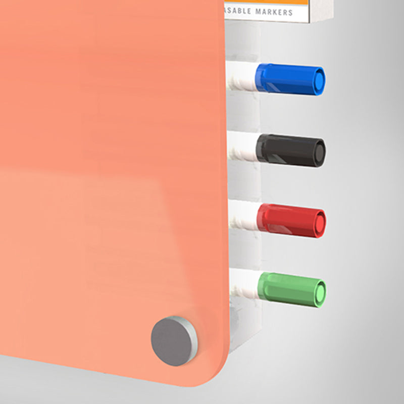 Harmony Glass Whiteboard with Rounded Corners - Premium Dry Erase Board for Office, Home, and Classroom Use