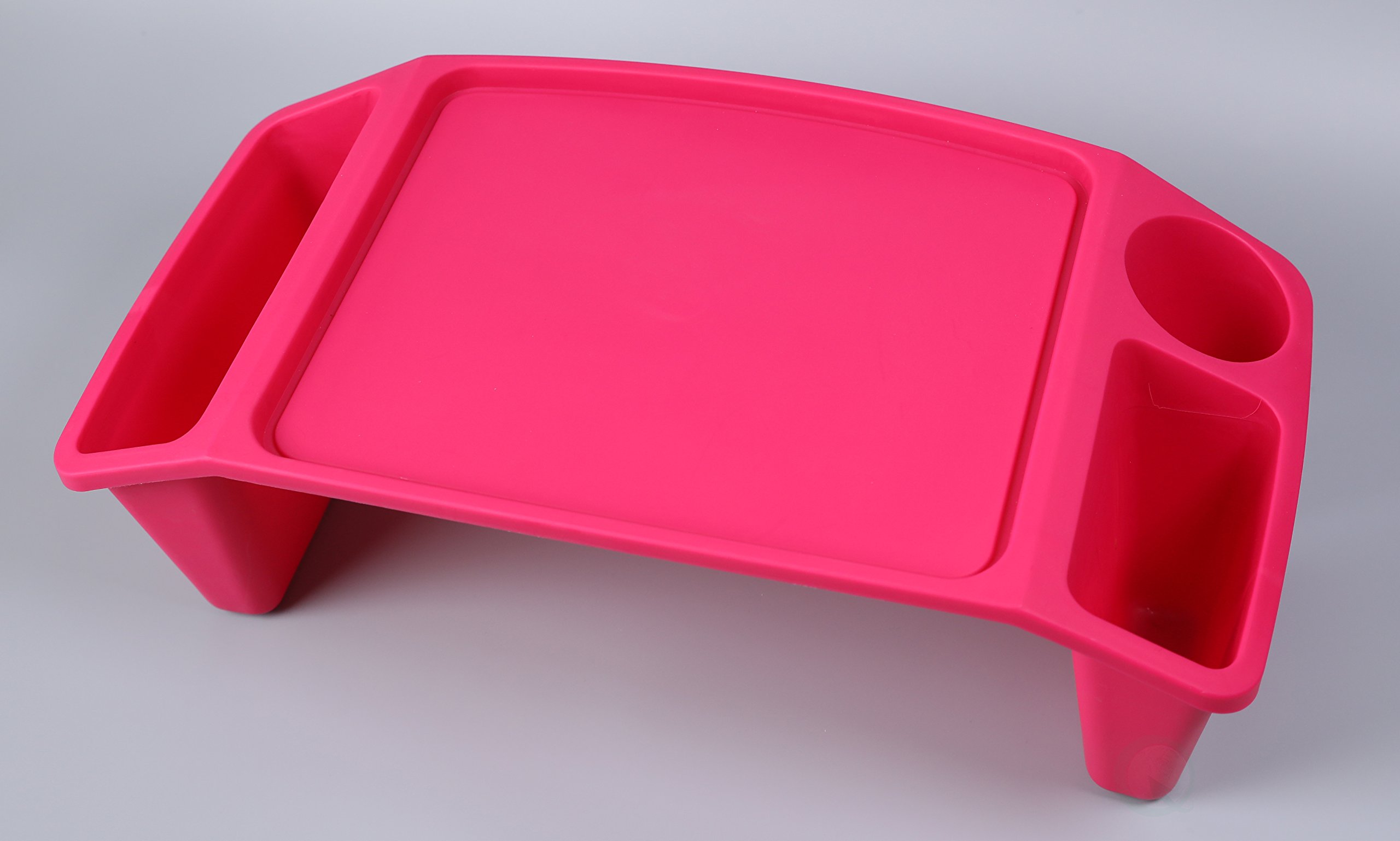 Portable Kids Lap Desk Tray with Storage - Pink Activity Table for Children, Set of 12 - Perfect for Homework, Drawing, and Travel Use