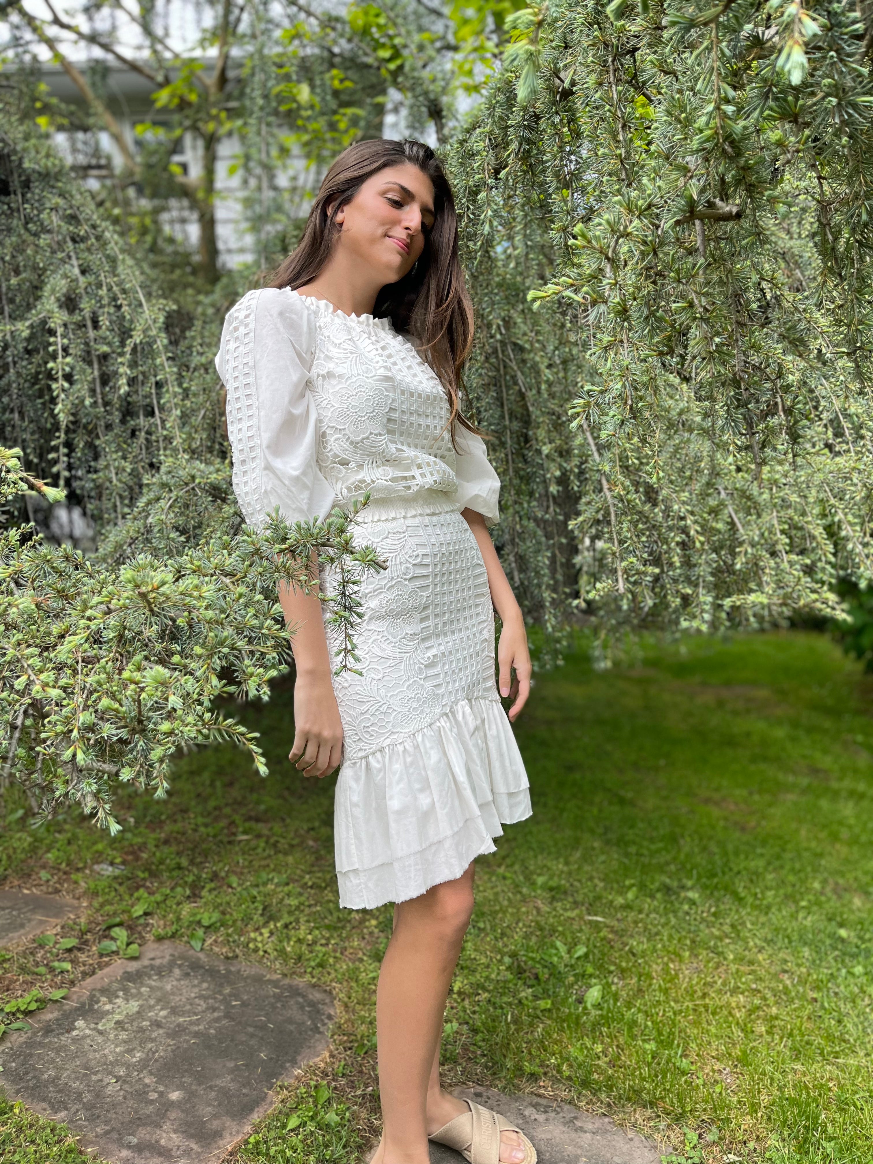 Stylish Lattice Skirt for Women - Trendy Floral Lace Summer Skirt | Perfect for Beach, Party & Casual Outfits