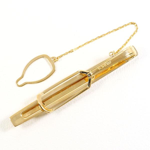 18K Yellow Gold Diamond Tie Pin - Vintage Pre-Owned Luxury Men's Jewelry for Weddings & Formal Events