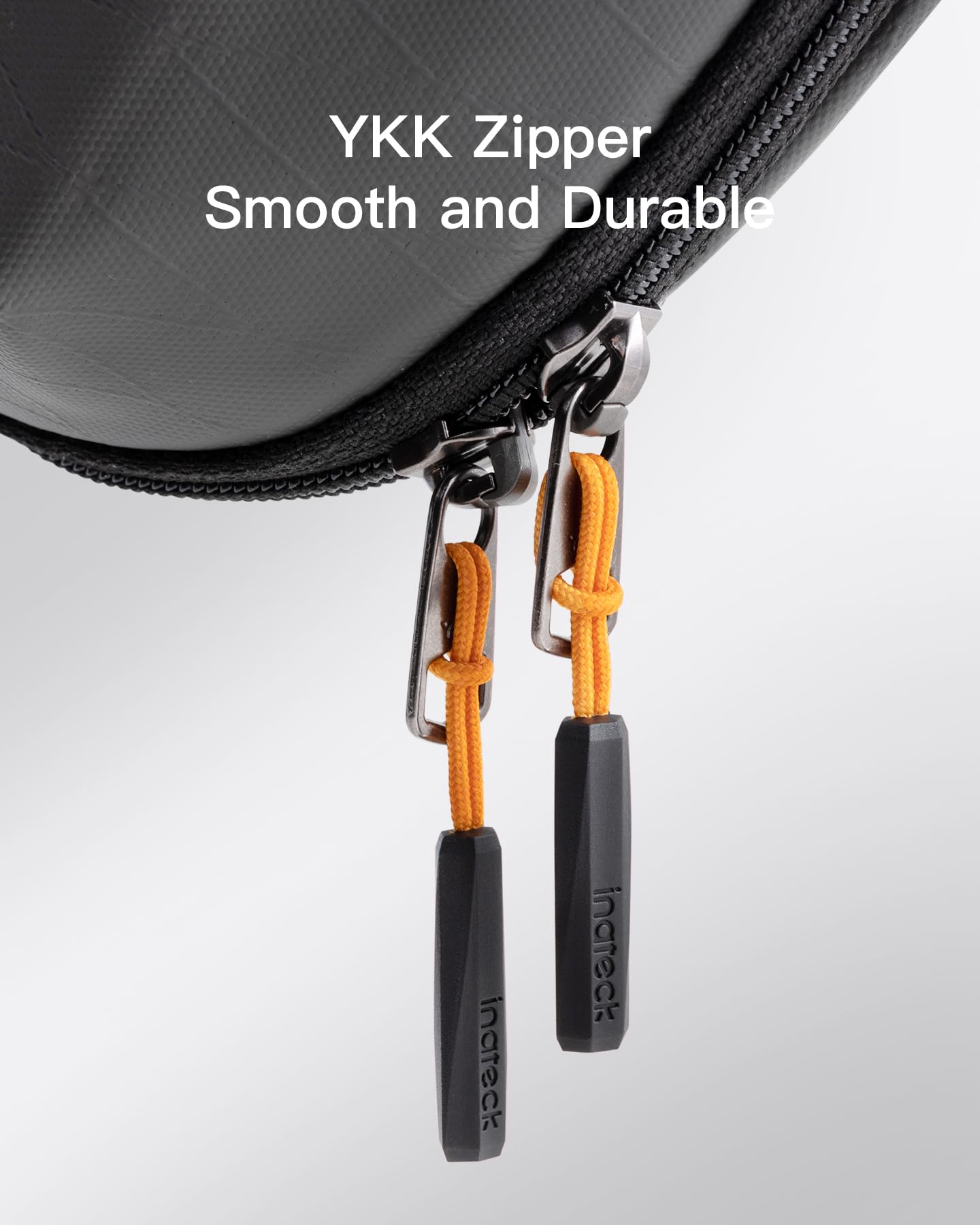Inateck 180° Open Tech Pouch - Splashproof Cable Organizer for Travel & Gadgets Storage