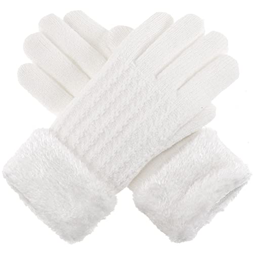 Faux Fur Cuff-white