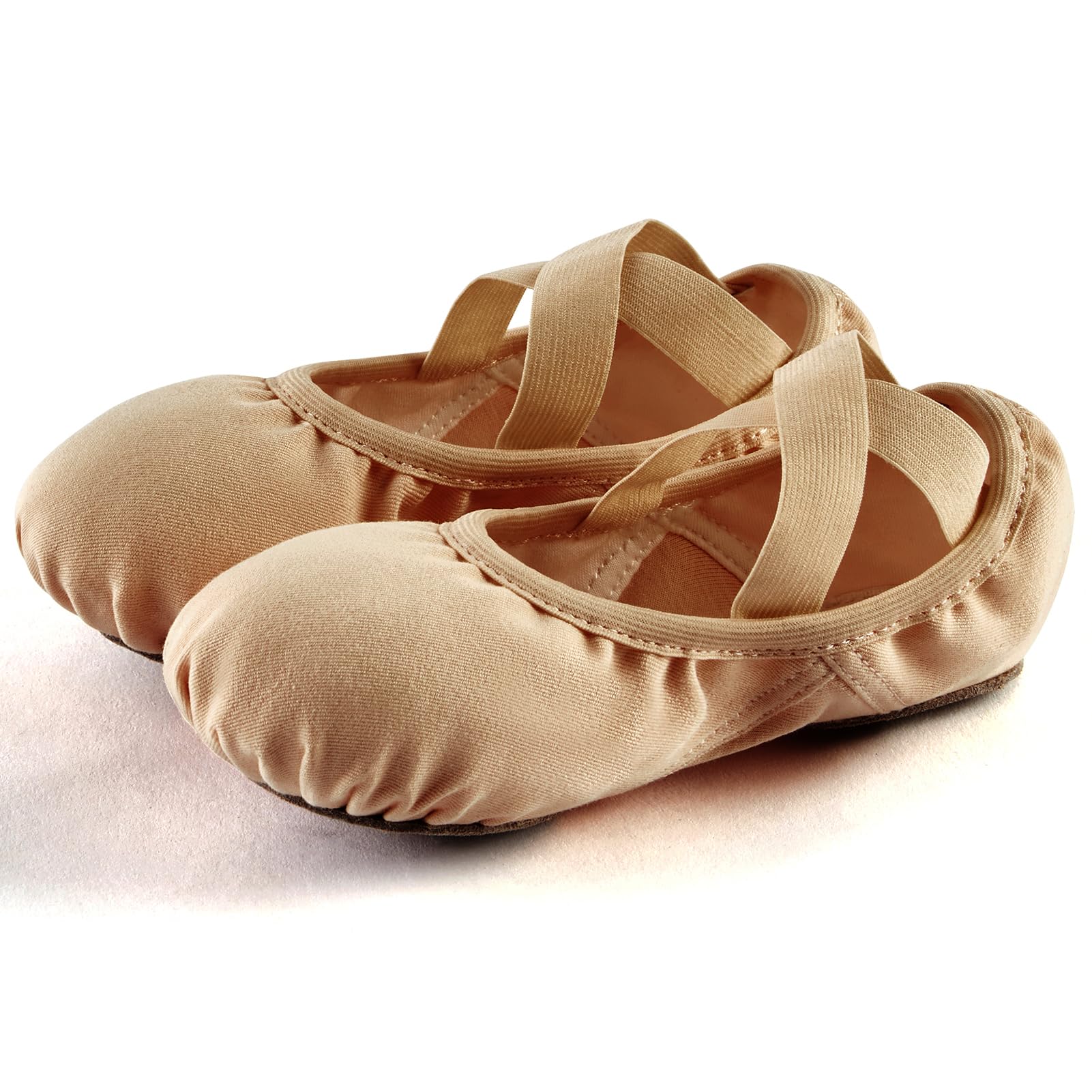Phineein Girls Ballet Shoes - Split Sole Toddler Dance Shoes with Glitter for Kids - Perfect for Ballet Class, Recitals & Dance Performances