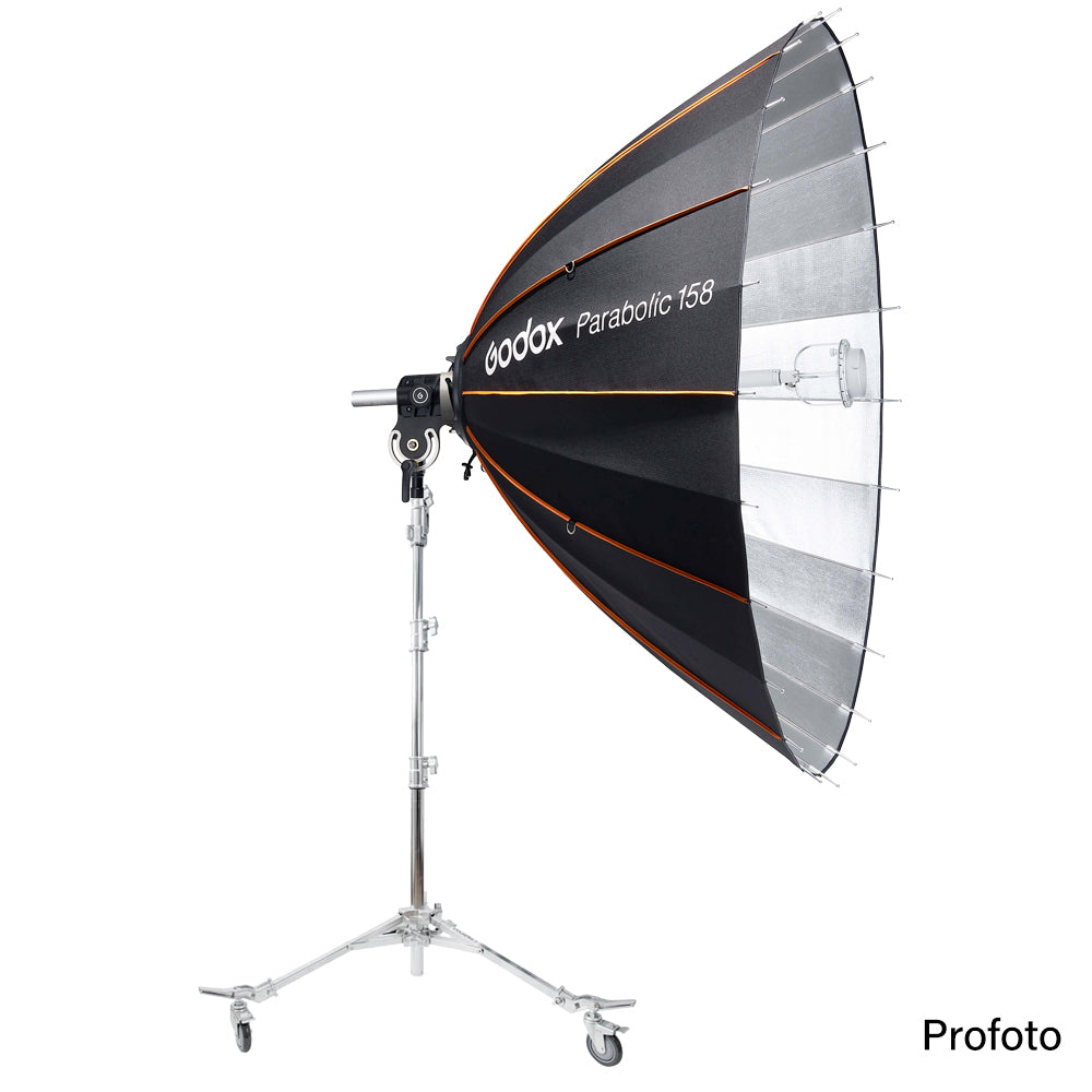 P158 Parabolic Reflector Light Focusing System Complete Kit - Professional Photography & Video Lighting Accessory for Studio, Portrait, and Product Shoots