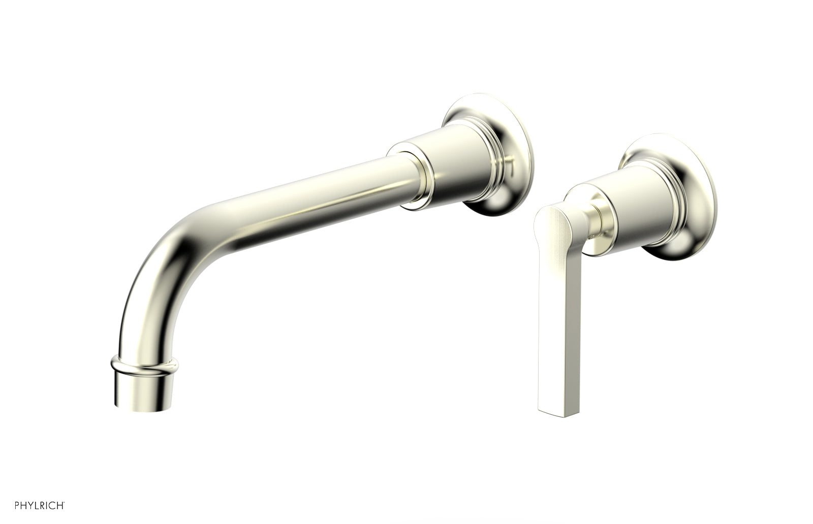 HEX MODERN Single Handle Wall Mount Bathroom Faucet - Lever Handle 501 18 - Perfect for Modern Bathroom & Powder Room Sink Installation