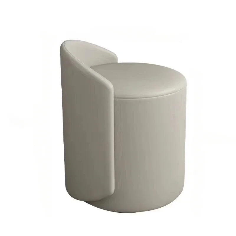 Soft Short Lamb Plush Stool - Cozy Faux Fur Ottoman Pouf for Kids Room, Nursery Decor, Living Room Seating - Perfect for Reading Nook, Playroom, or Bedroom Accent