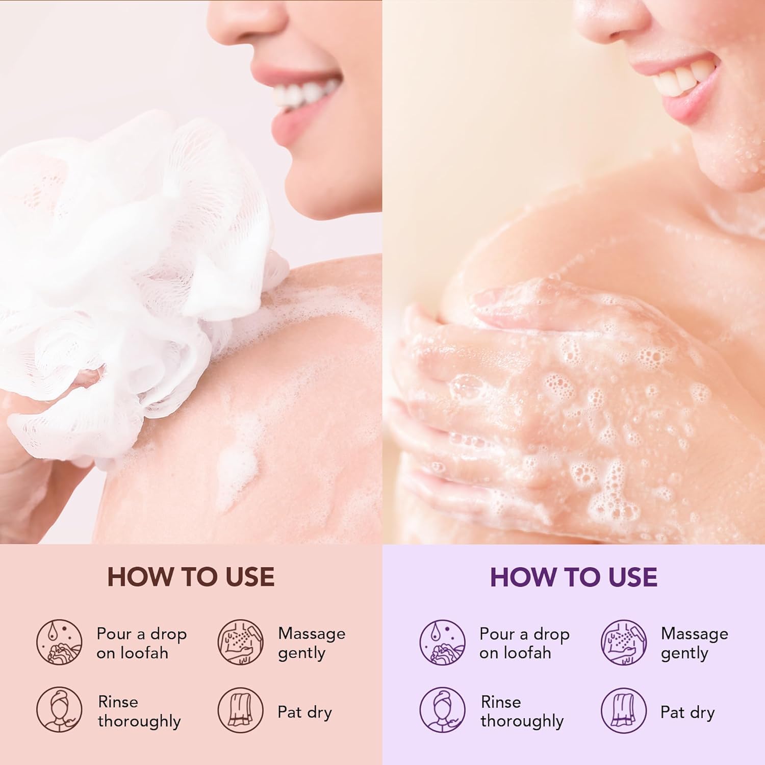 Bottaanic Hearth British Rose & Almond Body Wash and Bulgarian Lavender & Ylang Ylang Body Wash - 2 Pack Set for Relaxing Bath & Shower - Luxury Scented Body Cleanser for Dry & Sensitive Skin - Perfect Gift for Women & Men