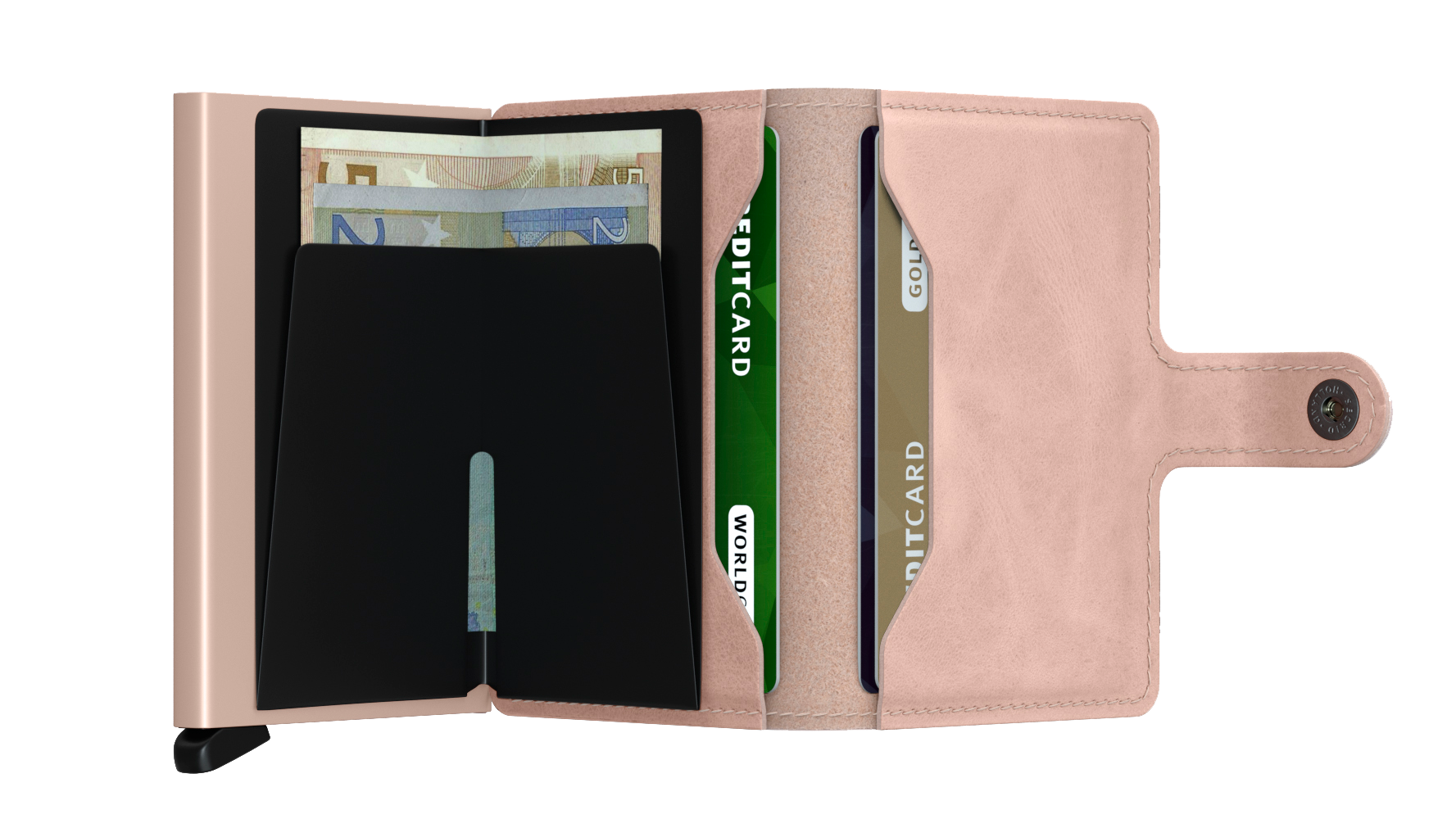 SECRID Vintage Leather Mini Wallet for Women & Men - RFID Blocking Slim Card Holder - Perfect for Travel, Business & Everyday Use