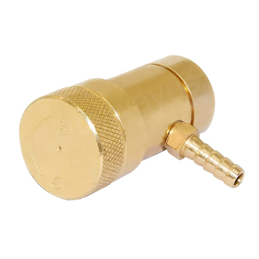 Joywayus Solid Brass Oxygen Regulator Tank Valve with 1/4